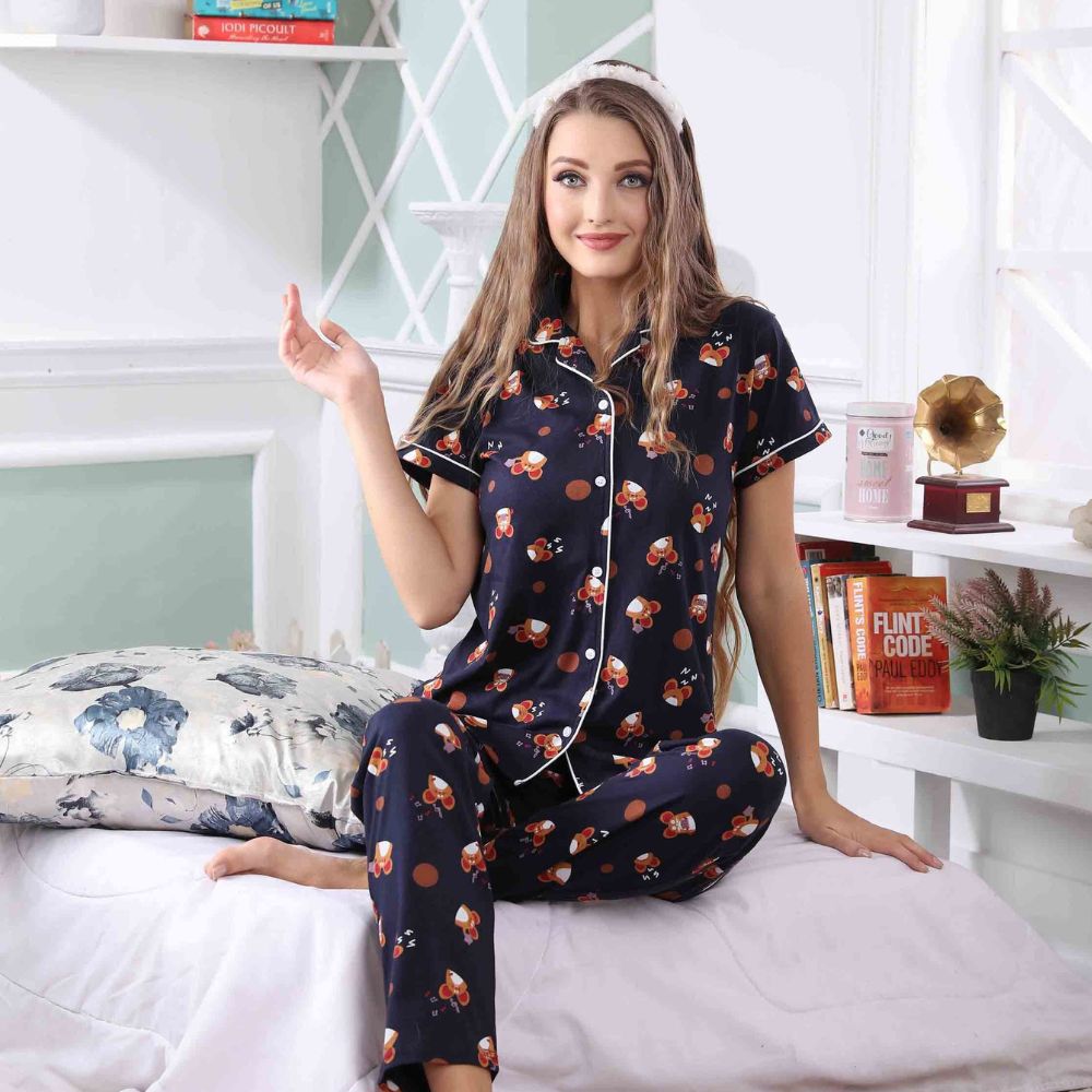 Printed pyjama set new arrivals