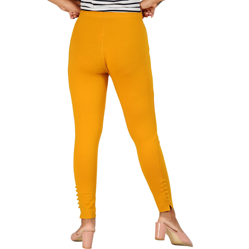 Girls Ankle Length Ruffle Leggings Elastic Tight Trousers - Temu