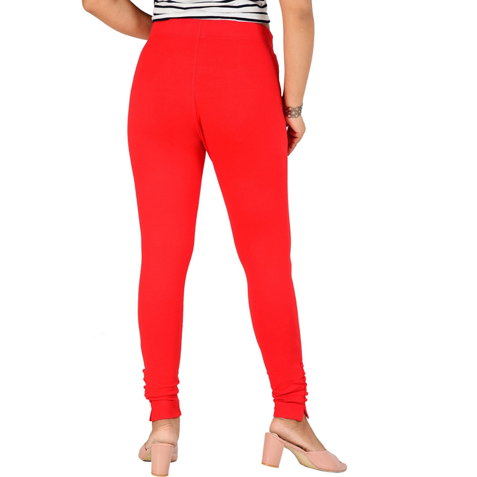 LUX LYRA Women's Ankle Length Leggings Set of 2 Free Size Red at Amazon  Women's Clothing store