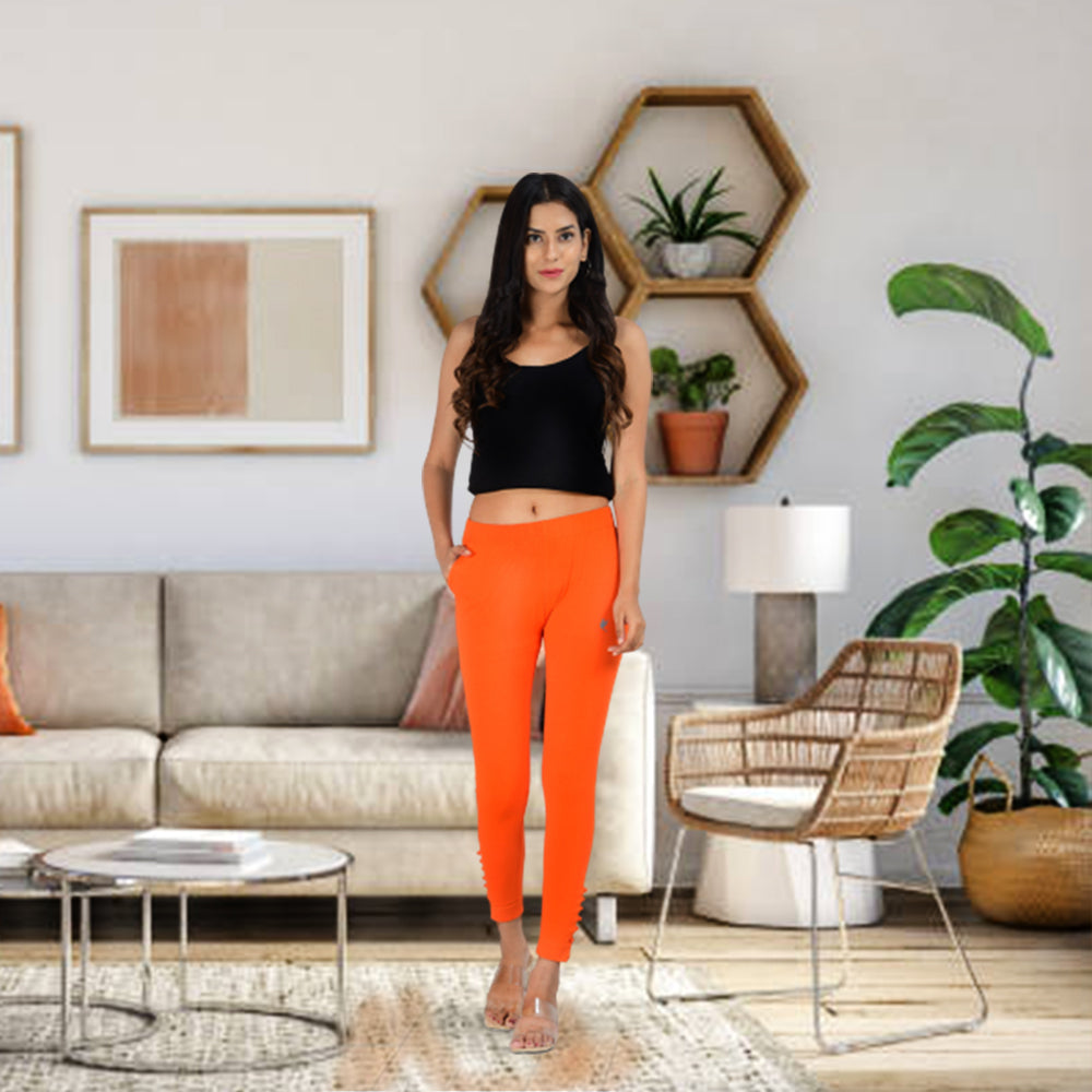 Sadhana Extra Long Leggings - Burnt Orange - Women - Yoga Specials